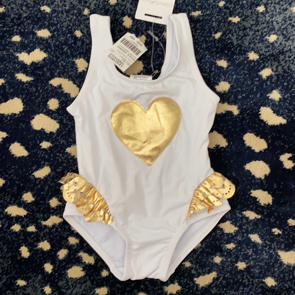 Planet Sea Baby Girls one-piece swimsuit NWT - 12M